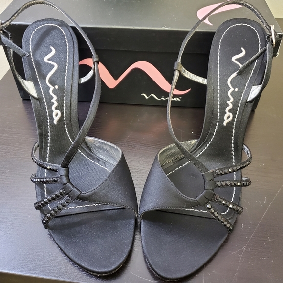 Nina Strappy Rhinestone Heels - Picture 10 of 14